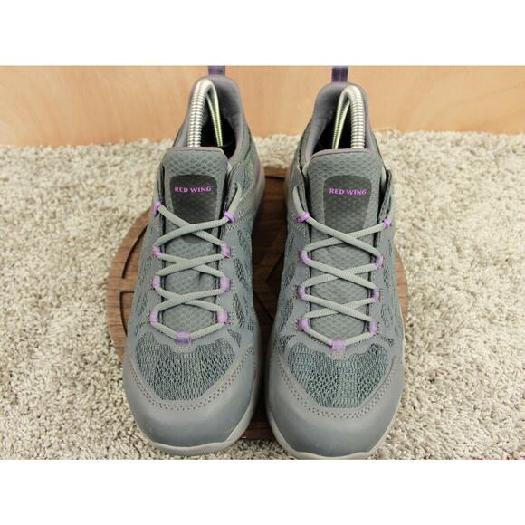 Red Wing Safety Sneakers Womens 8.5B Gray Purple Mesh Leather Work - Picture 3 of 8